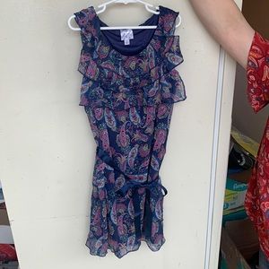 Disney navy paisley dress super cute